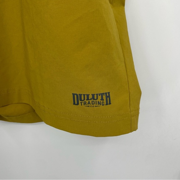 Duluth Trading Bull Moose Mustard Hybrid Shorts Mens Size 40 Inseam 9" - Picture 2 of 8
